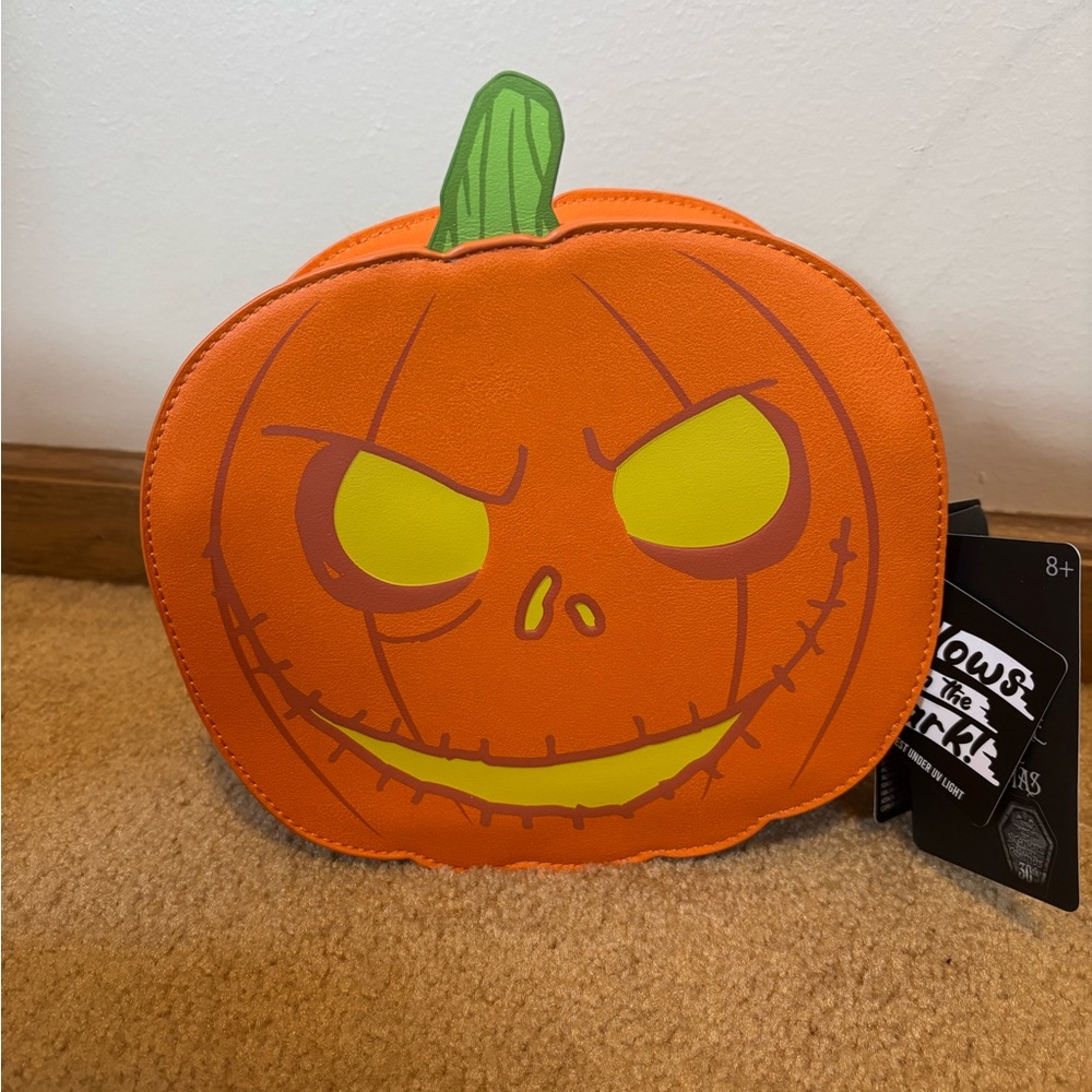Loungefly Disney NBC Nightmare Before Christmas Pumpkin King Crossbody Bag